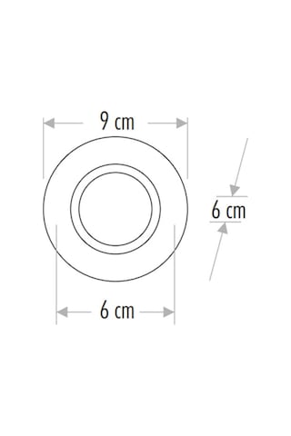 Cata Zambak Dekoratif Cam Spot Yuvarlak Cat Ct-6646