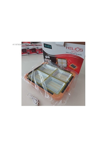 Helios 200w Solar Şarjlı Smd Projektör, Beyaz Işık Hs 4016