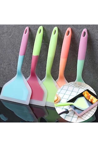 Trendooze Isıya Dayanıklı Mavi Yapışmaz Gaojunshop01 Silikon Spatula Fırın Izgara Ürünü Mavi