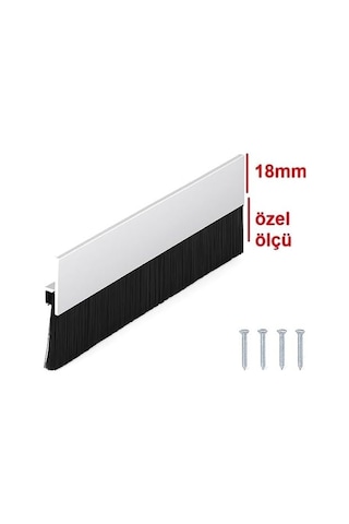 Ayrıntıshop Alüminyum Kapı Altı Fırça Fitil 100 Cm / Kapı Altı Kıl Fırça Süpürgesi 5 Cm 0.05 M