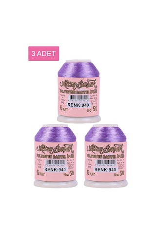 3 Adet Altınbaşak Oya Ve Dantel İpi 20 Gr - Royaleks - No: 940