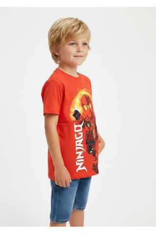 Seabubbles Ninjago Erkek Çocuk Tişört St10349 Kirmizi