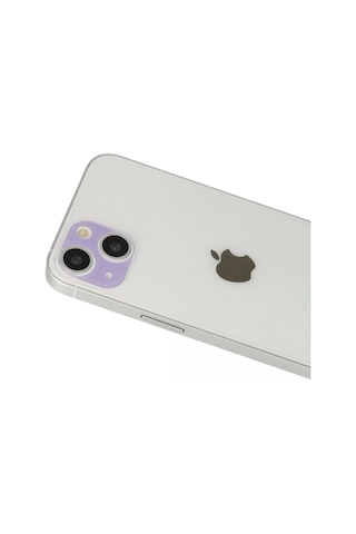 Apple İphone 13 Rainbow Kamera Lens Koruma Cam - Mor