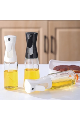 Sprey Yağdanlık Cam Şişe Yağ Püskürtücü Airfryer Kızartma Izgara Salata İçin Yağlık 220 Ml Asorti Çok Renkli