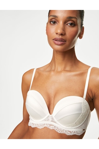 Marks & Spencer Aster Dantel Detaylı Multiway Straplez Sütyen T81006437H Krem