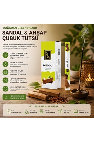 Ebu Davud Sandal Çubuk Tütsü 6x50 - 6'li Paket