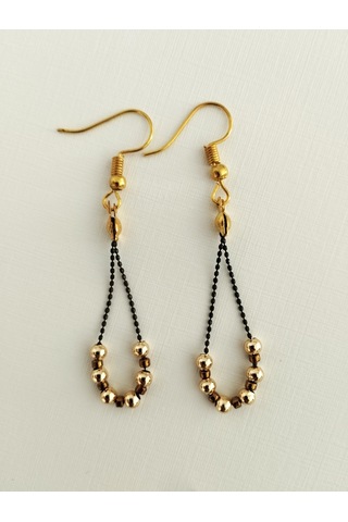 K206 Minimal Zarif Sallantılı Küpe Altın Sarısı