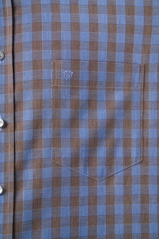 Bisse Erkek Regular Fit Paşa Yaka Ekose Gömlek Kahve Gm23k232024 D11 Kahverengi