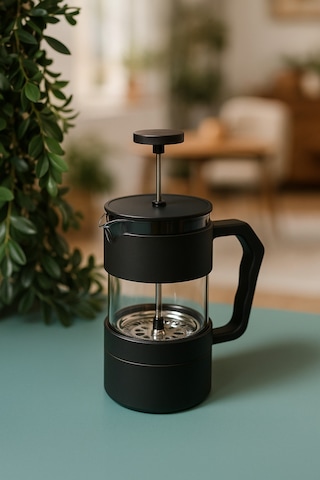 Kiev - French Press Siyah 350ml Siyah