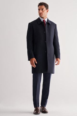 İmza Koyu Lacivert Berberi Yaka Tam Astar Classic Comfort Fit Esnek Kaşe Palto 1005255152 Koyu Lacivert