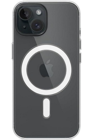 Apple Iphone 15 Uyumlu Sararmaz Sert Şeffaf Magsafe Özellikli Kılıf Şeffaf