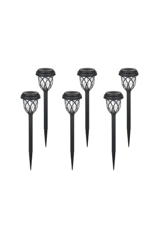 Tomshine Açık Güneş Yolu Işıkları 6 Paket Led'ler Çim Sıcak Beyaz