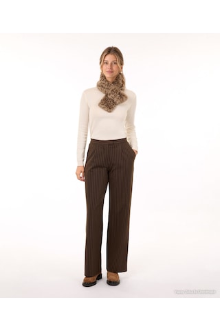 Yargıcı Örme Pantolon 26kkpn3093x 208 Kahverengi