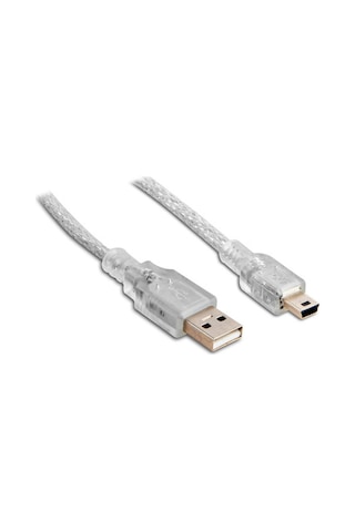 S-Link Sl-Uk53 Usb 2.0 3M Şeffaf Usb Am-Mini 5Pin  Kablo