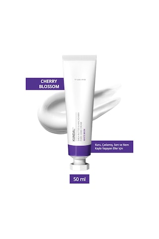 Yoğun Nem Veren Besleyici El Kremi Kundal Shea Butter & Macadamia Pure Hand Cream 50ml White Musk