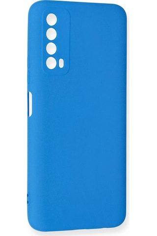 Gld-spt- Newface Huawei P Smart 2021 Kılıf Nano İçi Kadife Silikon - Mavi