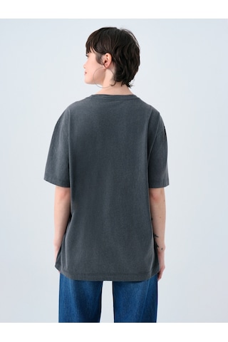 Regular Fit Kadın Tshirt K.kol Antrasit