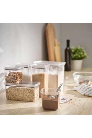 Ikea Korallvıppa Erzak Saklama Kabı Seti, Şeffaf, 6'lı Set