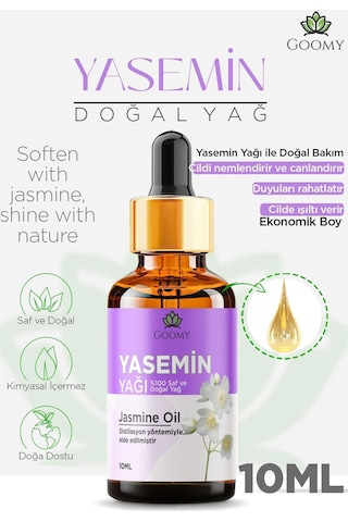 Goomy Yasemin Yağı %100 Doğal Bitkisel Uçucu Yağ Jasmine Oil 10ml 10 ML