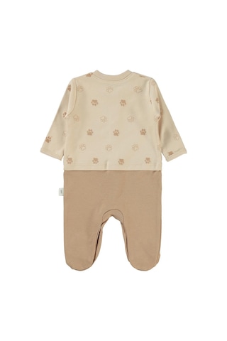Civil Baby Pati Ayıcık Baskılı 1-6 Ay Tulum - Fil Dişi