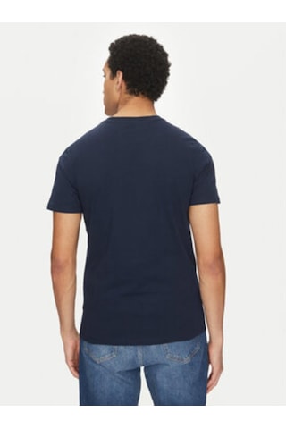 Logo Detaylı Everyday Soft Lacivert T-shirt-14108 Mavi