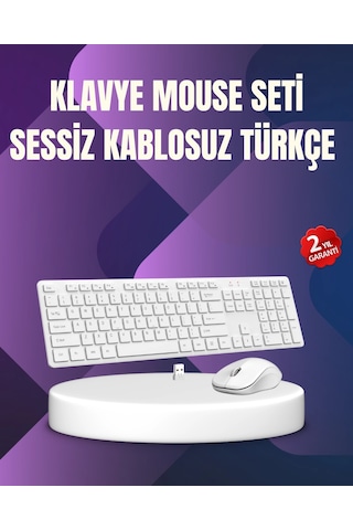 Kablosuz Klavye Mouse Takımı - Ergonomik, Sessiz Ve Enerji Tasarruflu