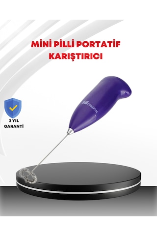 El Tipi Pratik Mikser Kahve, Süt, Bebek Maması Ve Yumurta Çırpıcı Sarı