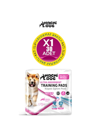 Köpek Eğitim Pedi 60x90 Kaydırmaz Bantlı 5 Katman 30 Adet Pink Pack
