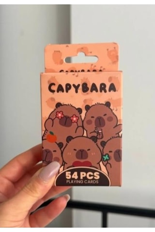 İskambil Kağıdı Capybara Poker Oyun Kartı 54 Adet İskambil Destesi