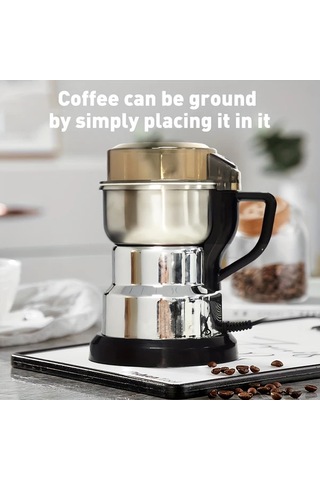 Topshop1 Simli 220v Avrupa Elektrikli Öğütücü Ev Tipi Çok Fonksiyonlu Tahıl Ot Kahve Değirmeni Temizlemesi Kolay Küçük Öğütme Makinesi Hediye Simli