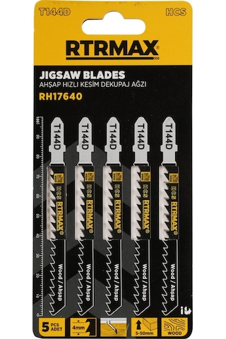 Rtrmax Rh17640 Ahşap Hızlı Kesim Dekupaj Ağzı - T144d Model 100 Mm - 5 Adet