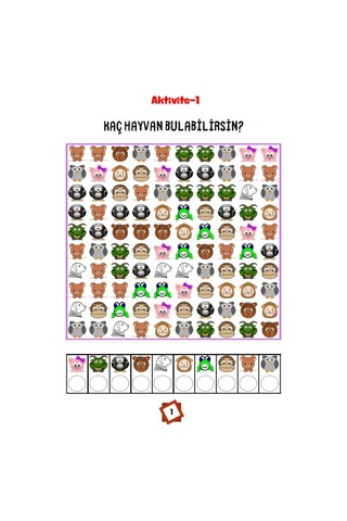 Gizli Hayvanları Bul Yaz-sil Kitabı