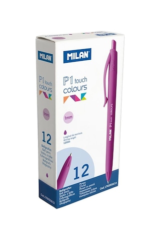 Mılan 176550212 P1 Touch Mor Tükenmez Kalem 12Li