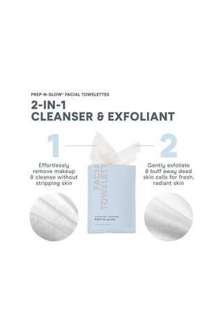Nuface Prep-n-glow Yüz Temizleme Mendilleri, 20 Adet Temizleyici Mendiller Ve Bantlar