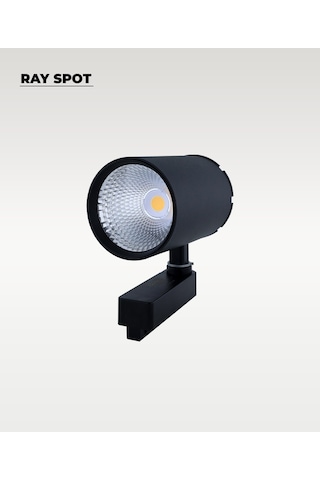 40w Döküm Kasa Siyah Ray Spot 3200k Sarı Işık - Titreşim Yapmaz Siyah