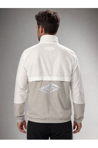 Umbro Comfy Jacket Erkek Beyaz/ekru Fermuarlı Spor Sweatshirt Tc0258