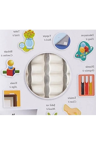 Yeniden Kullanılabilir Beyaz Yapıştırıcı Hamur, 50 Gr, 90 Parça, İz Bırakmaz