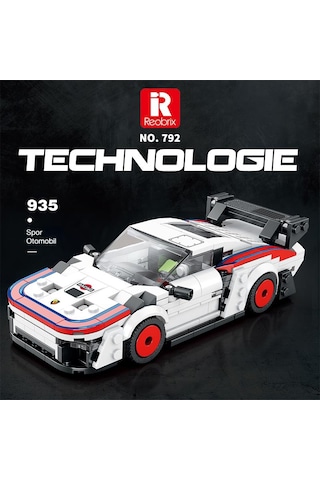 Reobrix Creator 792 Porsche 935 Spor Araba Yaratıcı Yapı Blok Seti Building Blocks - 346 Parça
