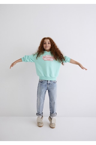 Mavi - İstanbul Baskılı Yeşil Tişört 7s10062-71676 Yeşil
