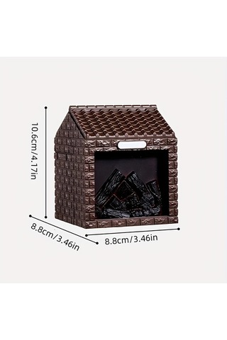 Techbloom 1 Adet Mini Ev Şekilli Nemlendirici Ve Masa Lambası Cream Color Usb İle Çalışan Taşınabilir Hava Nemlendirici Yatak Odası Oturma Odası Ofis Dekorasyonu Için Ahşap