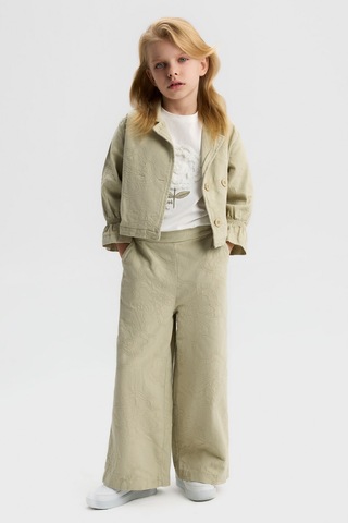 Xo Kids Kız Çocuk 3lü Alt Üst Kombin Takmı 4-8 Yaş Set0511 Yeşil
