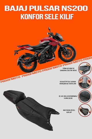 Bajaj Pulsar Ns 200 Konfor Sele Kılıf Uyumlu