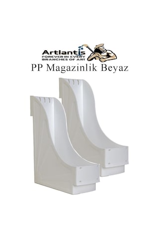 Plastik Magazinlik Beyaz 2 Adet Plastik Kutu Klasörü Magazinlik A4 Dosya Ve Masa Düzenleyici Sınıf Ev Ofis