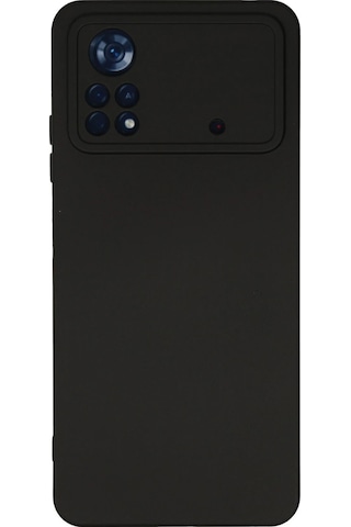 Cosmotex Newface Xiaomi Poco X4 Pro 5g Kılıf Nano İçi Kadife Silikon - Siyah Sıyah