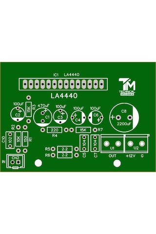 19 Watt Mono Tek Kanal Rms Amfi Devresi Class Ab La4440
