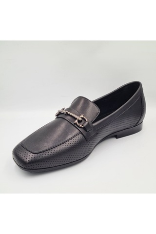 Greyder 34800 Siyah Hakiki Deri Kadın Formal Casual Ayakkabı Siyah