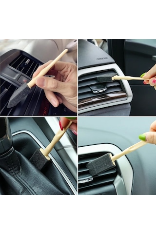Dumles 5'li Araba Havalandırma Temizleme Fırçaları Klima Çıkışları,toz Alma&otomobil İçi Detaylı Mini Temizlik Aparatları