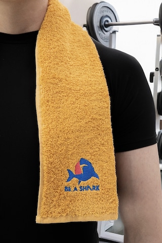 Sporcu Antrenman Havlusu Gym Fitness Plates Boks Tenis Spor Havlu Sarı