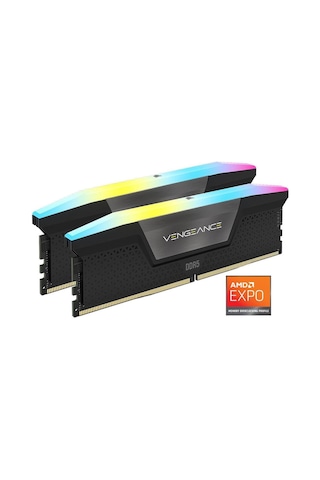 Corsaır Vengeance RGB CMH64GX5M2B6000Z30 64 GB (2x32) DDR5 6000 MHz CL30 Ram
