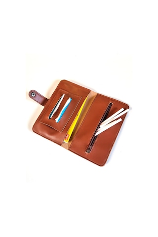 Pu Deri Vegan Deri Çıtçıtlı Tütün Kesesi